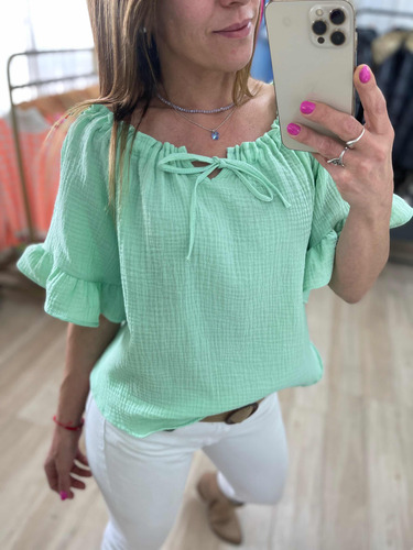 Blusa Paisana Manga 3/4 The Big Shop