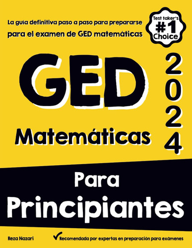 Libro : Matemticas Para Principiantes Ged La Gua Definitiva