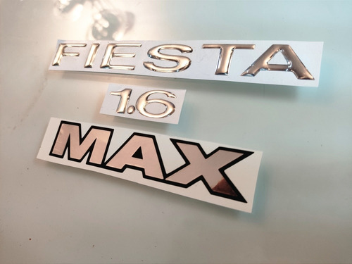 Kit Emblema Fiesta + 1.6 + Calcomania Max