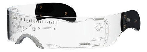 Óculos Led Cyberpunk Tecnologia Futurista Sense Jump Cor da armação Full color controllable (with battery) Desenho Mirror