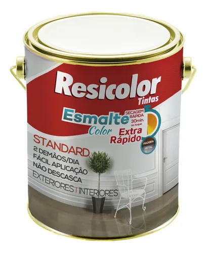 comprar Tinta Esmalte Color Resicolor Secagem Extra Rápida Cores.