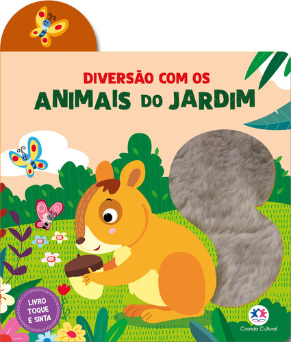 Diversão com os animais do jardim, de KORAL BOOKS. Editorial Ciranda Cultural, tapa mole en português