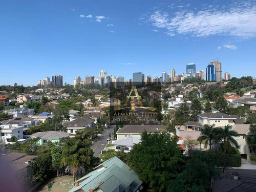 Alphaville Empresarial. Apartamento Mobiliado Com Sala Estendida. E Vista Para O Alpha Plus. - Ap2556
