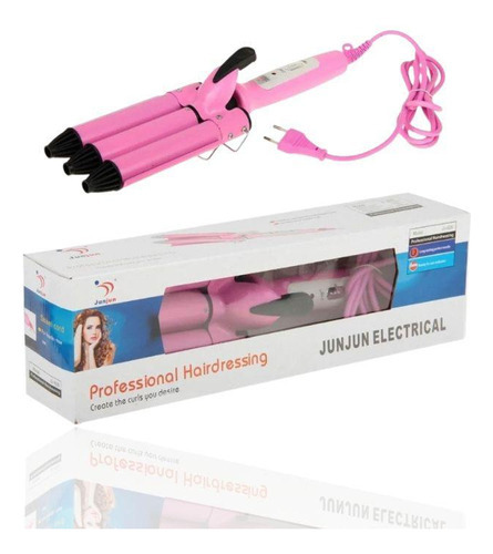 Modelador De Cachos Tri-ondas Ondulador Profissional 220V