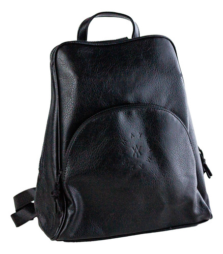 Mochila Para Mujer Amayra 67c26681 Color Negro De Cuero