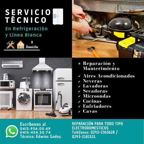 Imagen 1 de 10 de Servicio Técnico Reparación Nevera Lavadora Aire Split