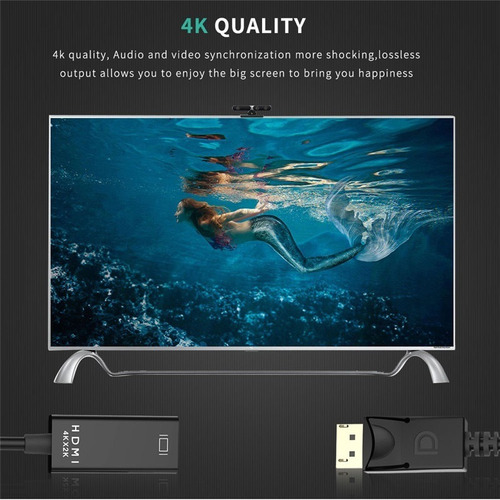 Imagen 6 de 8 de Adaptador Displayport A Hdmi 4k 3d Full Hd