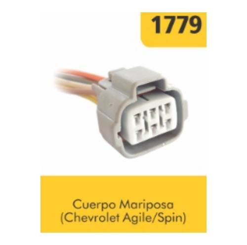 Ficha Oro 6 Vias P/ Cuerpo Mariposa Chevrolet Agile Spin