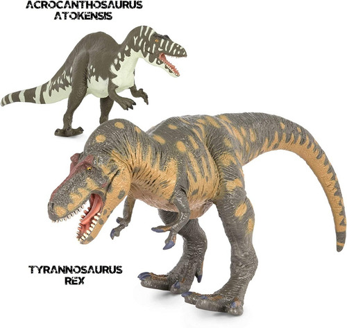 2 Dinosaurios Tyrannosaurus Rex/acrocanthosaurus Atokensis