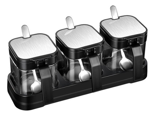 Caja De Condimentos De Vidrio, Recipiente Para Condimentos P