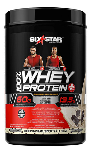 100% Whey Protein Elite Series Proteína Muscletech 2 Libras Sabor Biscoitos e Creme