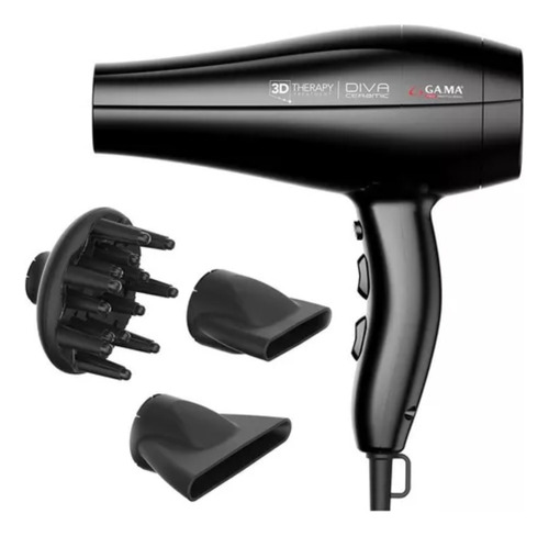 Secador De Pelo Ga.ma Italy 3d Therapy Diva Ceramic Ion 220v