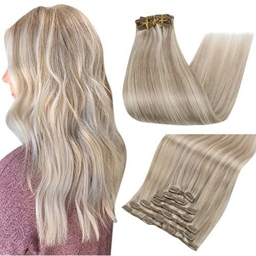 Rubia Clip En Extensiones De Pelo 120 Gramos Resalta L4kzq