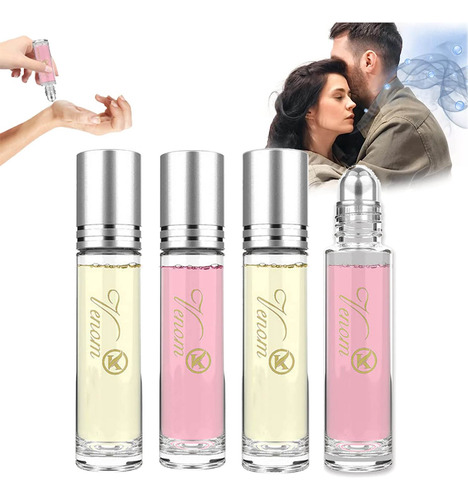 4 Piezas De Perfume Para Mujer, Feromonas Con Aromas De Vene