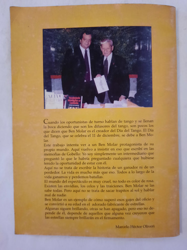 Ben Molar. Un Fabricante De Estrellas. Marcelo H. Oliveri. (Usado)