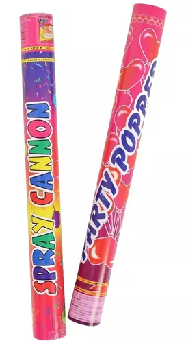 Cañon Lanza Confeti Party Popper 50 Cm Colores Fiesta Fh3