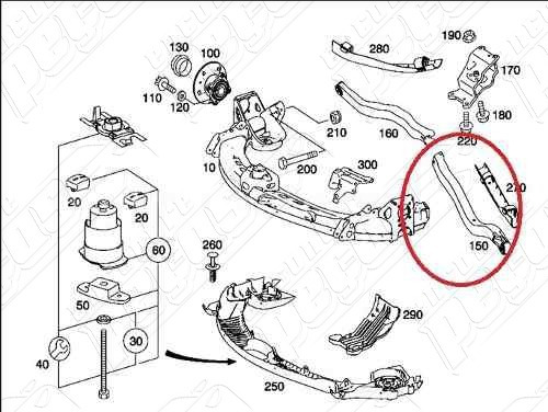 Braco Traseiro Esquerdo Mercedes B200 Turbo 2007-2011 