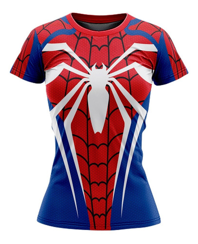 Playera Sublimada Spiderman Ps4 Juego Corte Dama