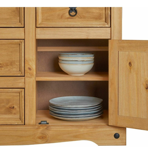 Imagen 4 de 8 de Aparador Living Bargueño Comedor Linea Mexicana Maderamaciza