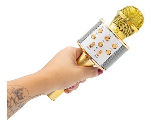 Micrófono Inalámbrico Bluetooth Youtuber Karaoke Colors Para