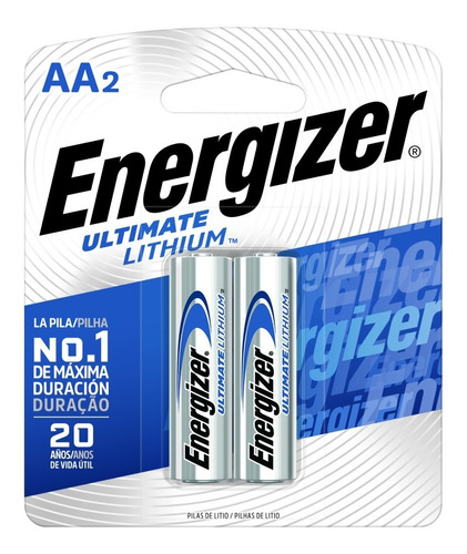 Blister 2 Pilas Litio Energizer Aa Ultimate Lithium Digital - Importadora Fotografica - Distribuidor Oficial Energizer