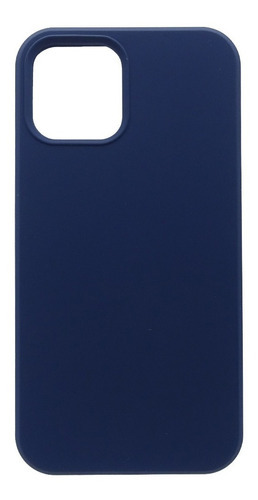 Carcasa Para iPhone 12 Pro Max Silicon Proteccion Camara Color Azul