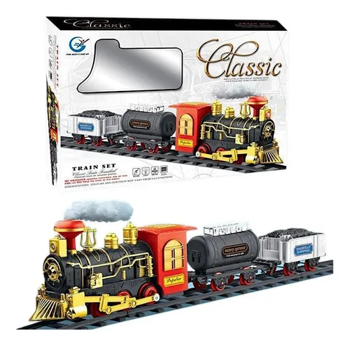 comprar Tren Juguete Juguetes Tren Electrico Humo Para Navidad 9pcs
