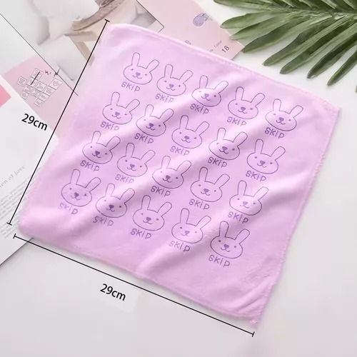 Juego De 5 Toallas Suaves Y Absorbentes Con Conejito