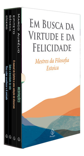 Em busca da virtude e da felicidade, de Séneca. Editorial Principis, tapa mole en português