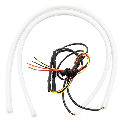 Tira Led Flexible Moldeable Doble Función-blanco Ámbar 60 Cm