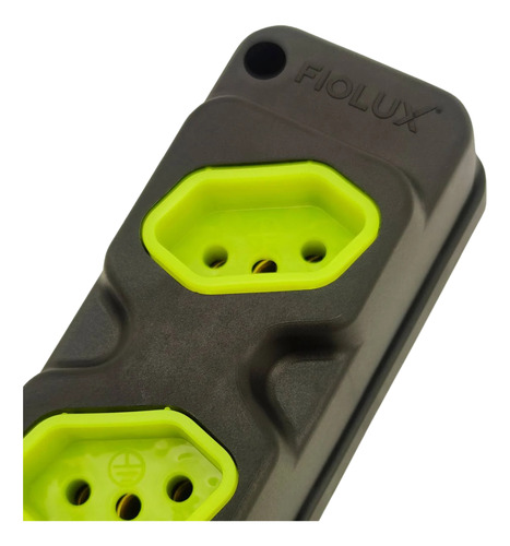 Tomada Em Barra Robust 4 Tomadas 2p+t 20/10a Preto Fiolux