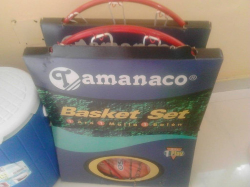 Imagen 2 de 2 de Set De Basketball Tamanaco (aro,malla Y Balón)