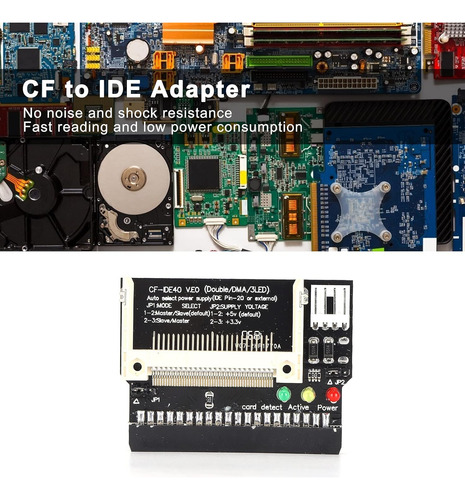 Convertidor Adaptador Flash Cf A Ide 3,5 Hembra 40 Pines