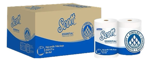 Dispenser Slim Y Toalla Scott Essential 6x177 Kimberly Clark