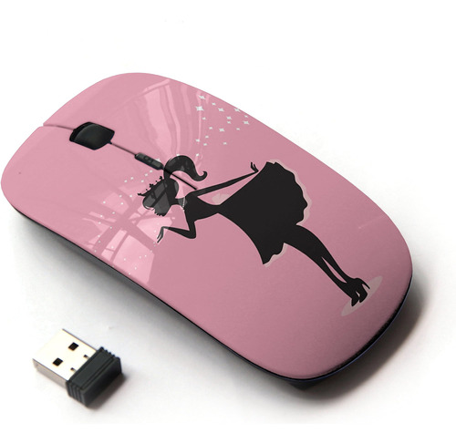 Mouse Koolmouse Inalambrico/chica Fonde Rosa