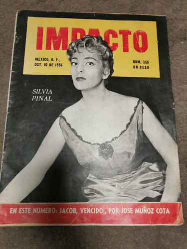 Revista Impacto Portada De Silvia Pinal 1956