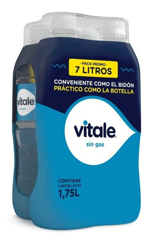 Agua Vitale Sin Gas 1,75 Litros Funda X4