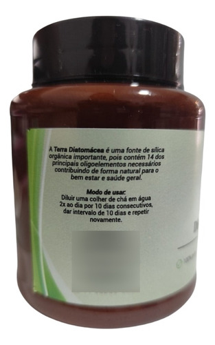 Terra Diatomácea 100g 100% Pura - Alimentícia