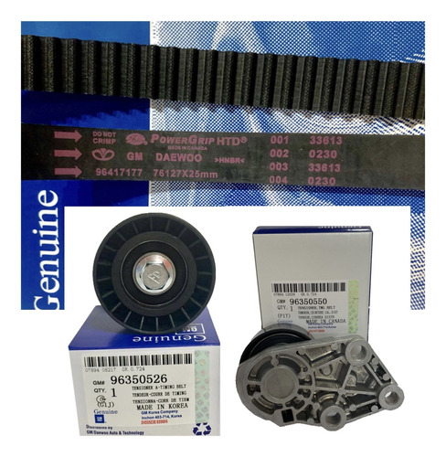 Kit De Tiempo Aveo Original Gm Letras Moradas