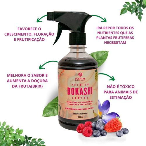 Adubo Npk Bokashi Líquido 500ml Jabuticaba Pronto Uso