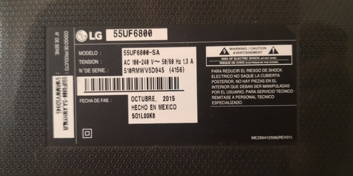 LG Uhd 4k Tv 55'' Uf6800