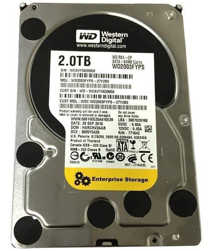 Disco De 2 Tera Western Digital Sectores Defectuosos