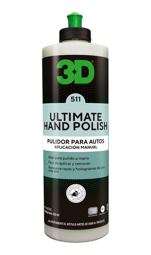 3d Ultimate Hand Polish - Pulidor Abrillantador Quita Rayas