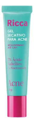 Gel Secativo Acne Espinhas Seca Em 12 Horas Ricca 15g Acneica Dia/noite