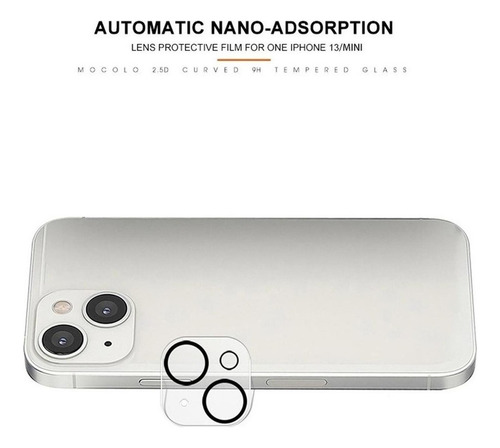 Imagen 4 de 5 de Lámina Protectora Cámara Para iPhone 13 / Pro / Max / Mini