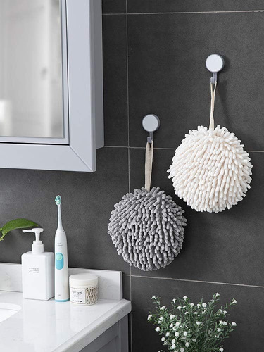 A 2 Piece Plush Ball Towel Bath Towel Set Bathroom Towels