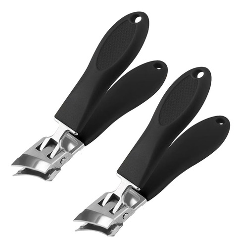 2pcs Cortauñas Biselado, Cortauñas De Acero Inoxidable