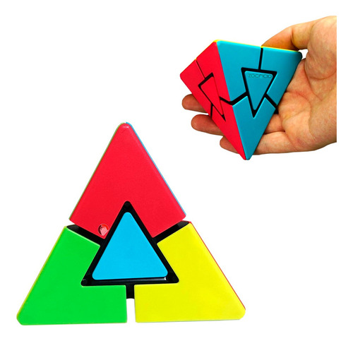 Cubo Rubik Pirámide Duo 2x2 Cubo Mágico De Agilidad Mental Color De La Estructura Stickerless