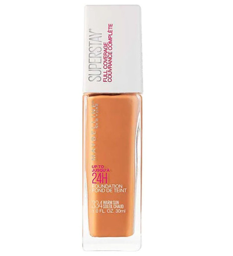 Base de maquillaje líquida Maybelline Super Stay Active Wear Base Líquida Maybelline Superstay Active Wear tono 334 warm sun - 30mL 30g