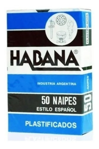 Mazo De Cartas Españolas Plastificado Habana X50 Naipés